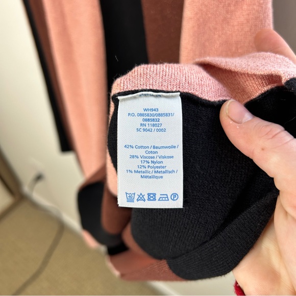 Boden Rosemary Dress Striped Knit Sweater Dress Pink Brown Size 12 - Picture 7 of 10